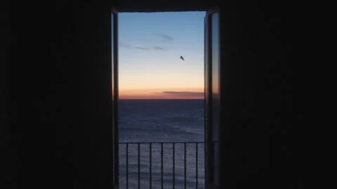 Polignano de mare, Italy, June 2026, balcony view Vidéo 342818592