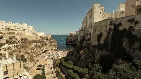 Polignano a Mare 4k timelapse, Apulia, Italy, EU. 19 july 2025 Stock Footage 315334850