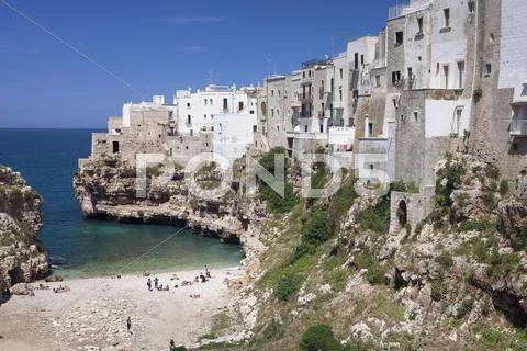 Polignano a Mare, Bari district, Puglia, Italy, Europe Stock Photos