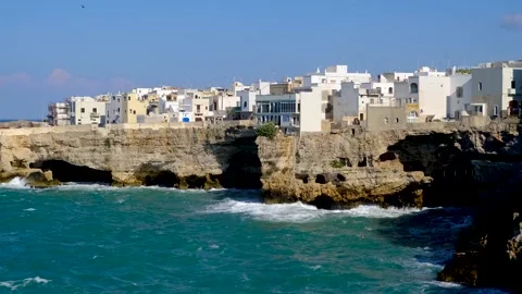 Polignano a Mare, in Bari, Puglia. 스톡 동영상 275033836