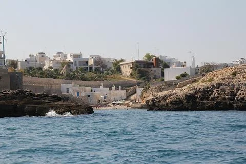Polignano a Mare coast Foto stock