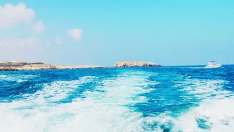 Polignano a Mare shoot from boat Video stock 229392036