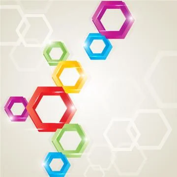 Poligon shape background Stock Illustration