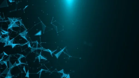 Poligonal neon background. Abstract triangular forms. Geometric VJ footage. Stock Footage 110829225