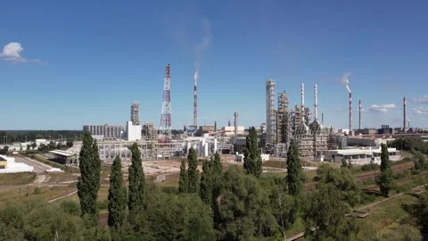 Polimery Chemical Complex with PDH and Polypropylene Production Plant 스톡 동영상 320137422