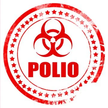 Polio concept background Stock Illustration