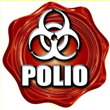 Polio concept background Stock Illustration