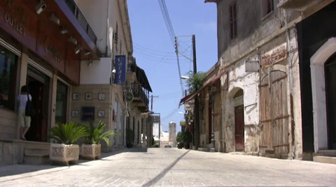 Polis Old Town in Cyprus Stock Footage 39848978