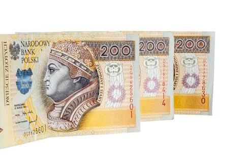 Polish banknotes of PLN Stock Photos