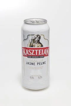 Polish beer can Stock Photos