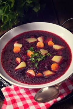 Polish Borscht Foto stock