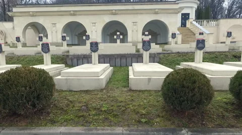 Polish Cemetery in Lviv Video stock 62264216