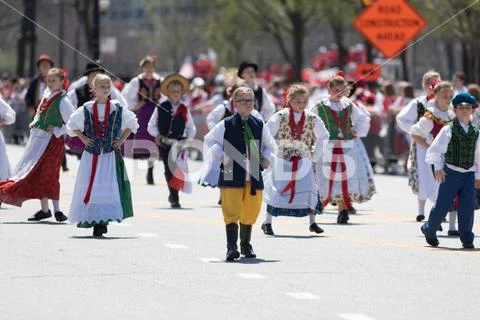 The Polish Constitution Day Parade 2018 Stock Photos