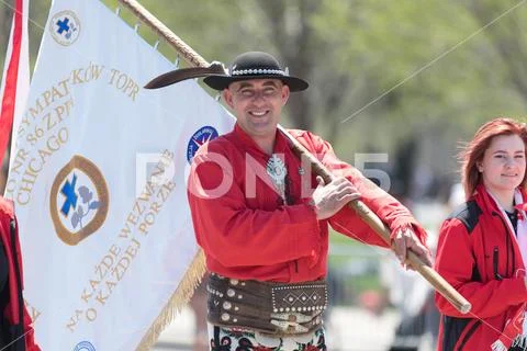 The Polish Constitution Day Parade 2018 Stock Photos