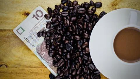Polish currency concept Stock Photos