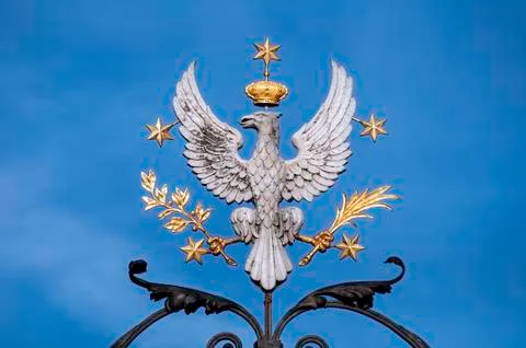 Polish eagle. Stock Photos