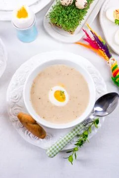 Polish Easter Soup Foto stock