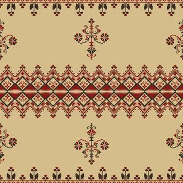 Polish embroidery pattern 스톡 일러스트