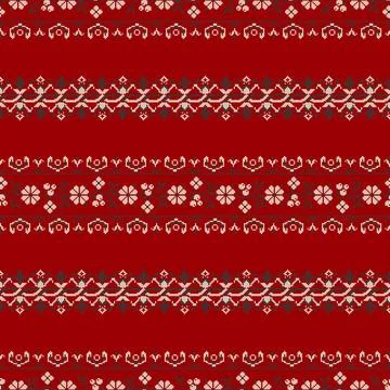 Polish embroidery pattern Stock Illustration