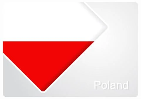 Polish flag design background. Vector illustration. Stock Illustration