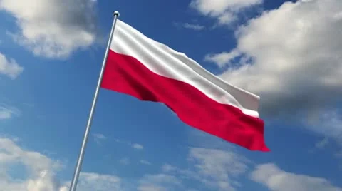 Polish flag Stock Footage 11498620