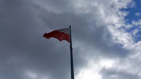 Polish flag Stock-Footage 178504938