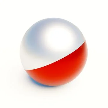 Polish flag sphere Stock Illustration
