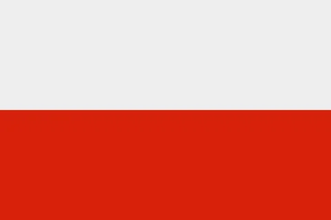 Polish flag vector icon. Flag of Poland. Stock Illustration
