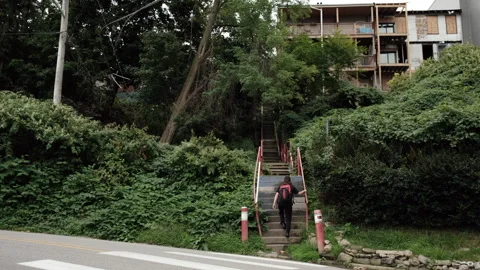 Polish Hill Step in East End Pittsburgh Stock Footage 284980419