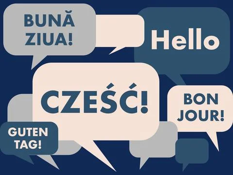 Polish language advertising Illustrazione stock