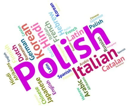 Polish Language Means Foreign Dialect And Poland Stock Illustration