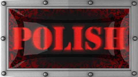 Polish on led Stock Footage 8741555