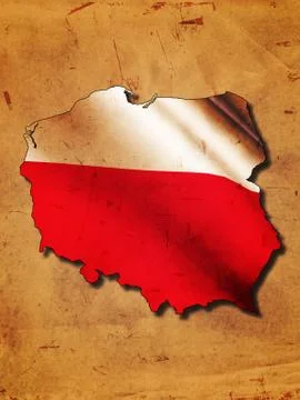 Polish map Stock Illustration