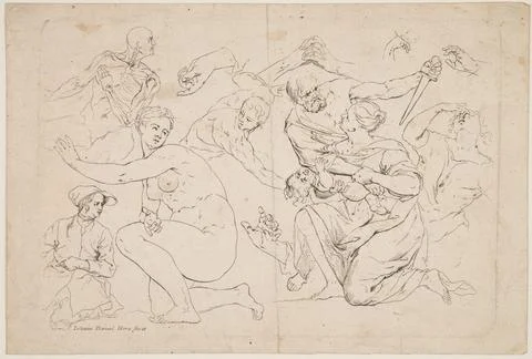 Polish Museums, 18th-20th ct, Character studies Heart, Johann Daniel Stock Photos