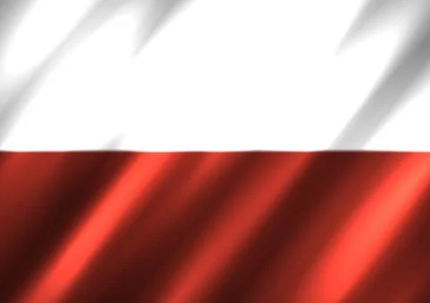 Polish national flag background Stock Illustration