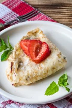 Polish pancakes. Stock Photos