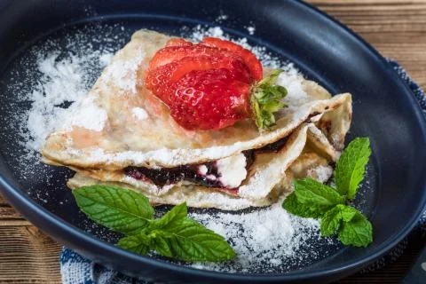 Polish pancakes. Stock Photos