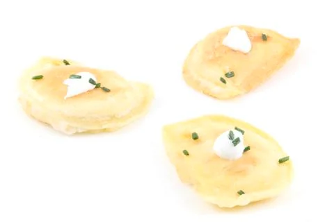 Polish pierogies Foto stock
