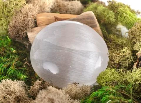 Polish selenite in studio Stock Photos