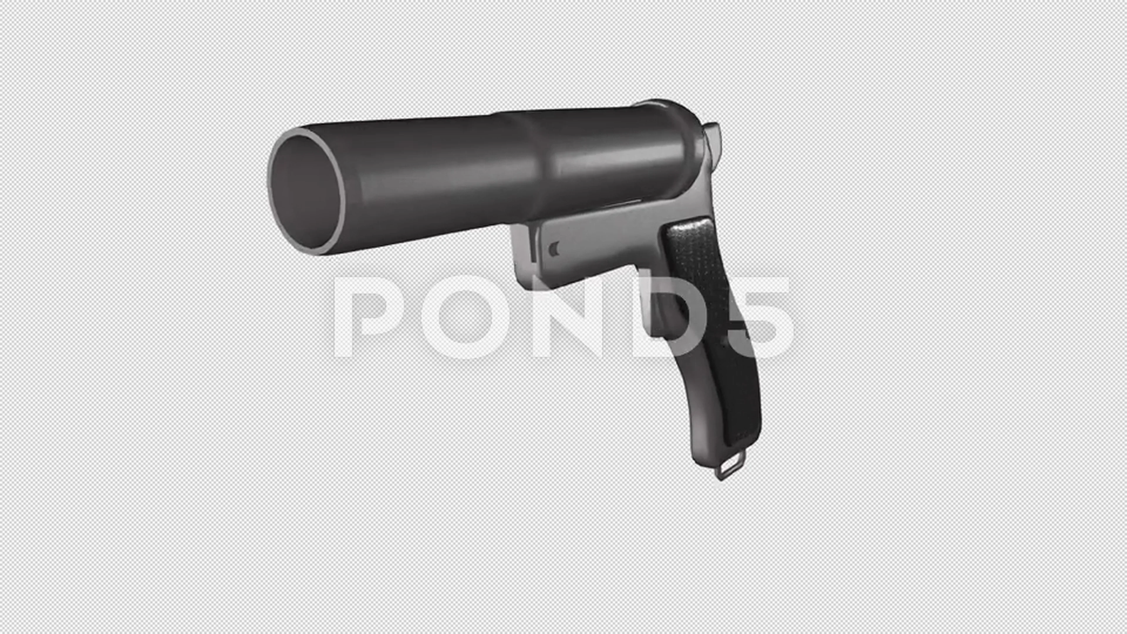Polish style flare gun, Stock Video