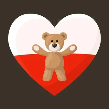 Polish teddy bears Stock Illustration
