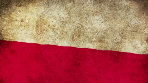 Polish waving flag Stock Footage 33707799