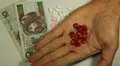 Polish Zloty PLN, Counting Drugs and Money, Health Care, Colorful Pills HD Footage