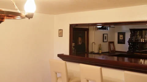 Polished Bar-Room Stock Footage 40811227