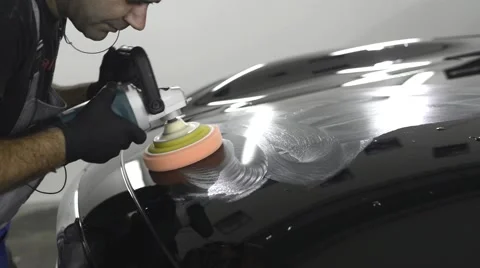 Polished black car Stock Footage 67672835