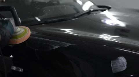 Polished black car Stock Footage 67672880