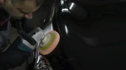 Polished black car Stock Footage 67672885