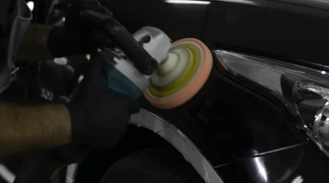 Polished black car Stock Footage 67672911