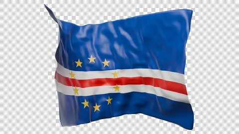 Polished Cape Verde Flag Creative Composite Element 스톡 일러스트