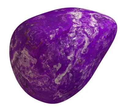 Polished Charoit Pebble Stock Illustration